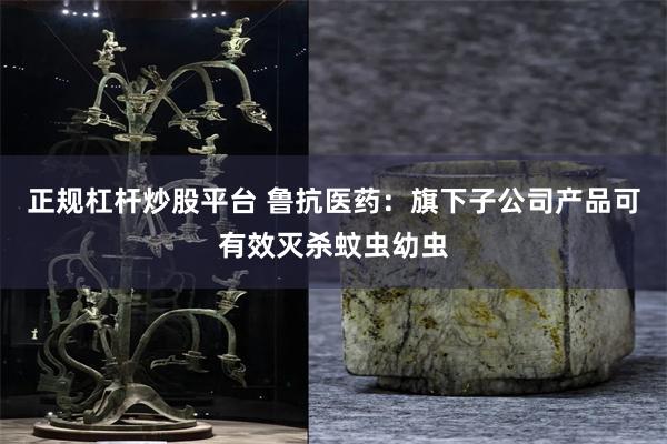 正规杠杆炒股平台 鲁抗医药：旗下子公司产品可有效灭杀蚊虫幼虫