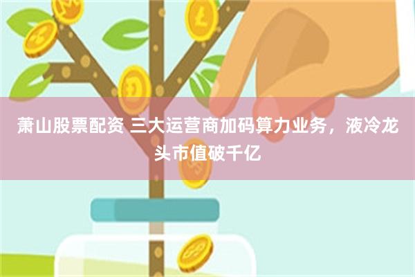 萧山股票配资 三大运营商加码算力业务，液冷龙头市值破千亿