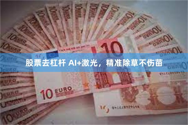 股票去杠杆 AI+激光，精准除草不伤苗