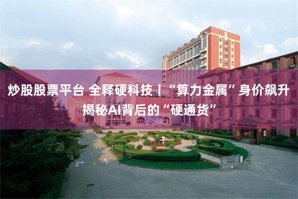 炒股股票平台 全释硬科技丨“算力金属”身价飙升 揭秘AI背后的“硬通货”