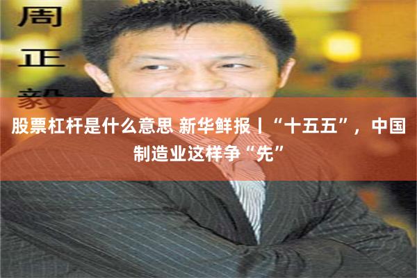 股票杠杆是什么意思 新华鲜报丨“十五五”，中国制造业这样争“先”
