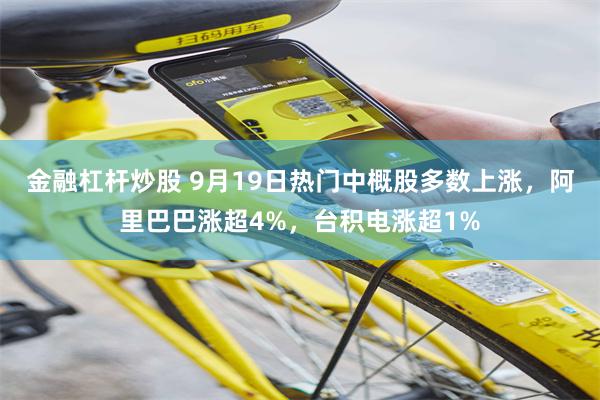 金融杠杆炒股 9月19日热门中概股多数上涨，阿里巴巴涨超4%，台积电涨超1%